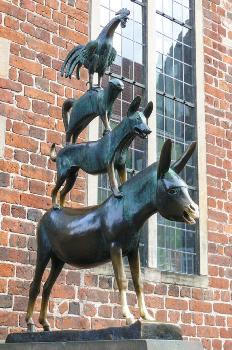 Bremen landmark: The Town Musicians - Titanium parts made in Bremen